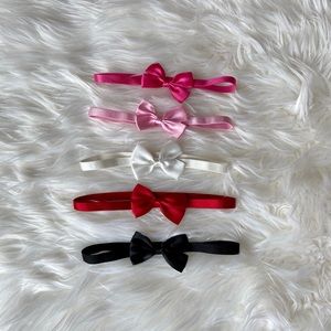 5 Bow Headbands 12M